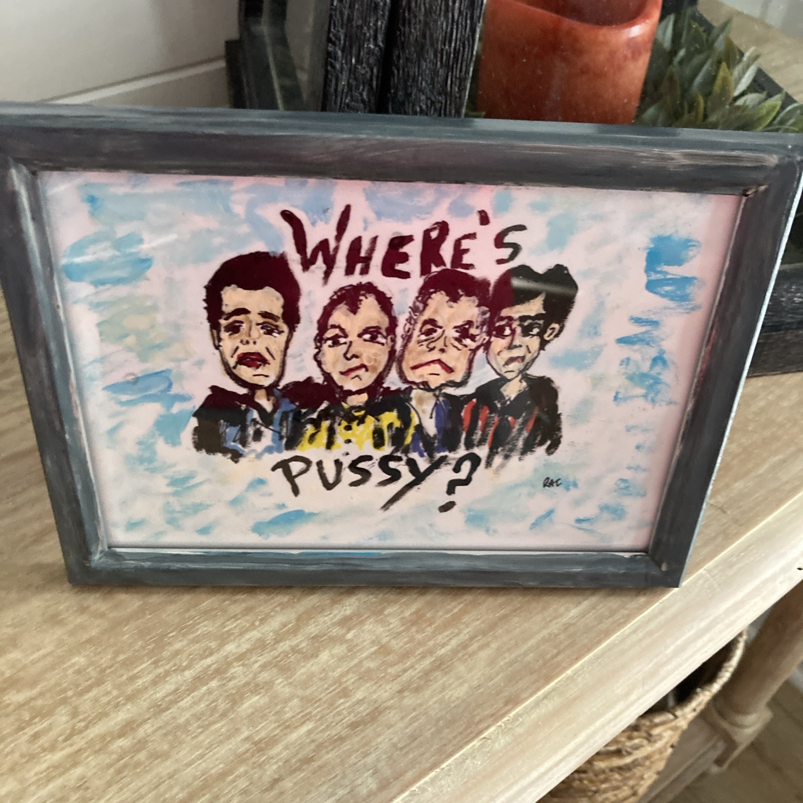 This 8×6 Abstract Art Framed Funny Sopranos Tony Sil Paulie Christopher By RAC