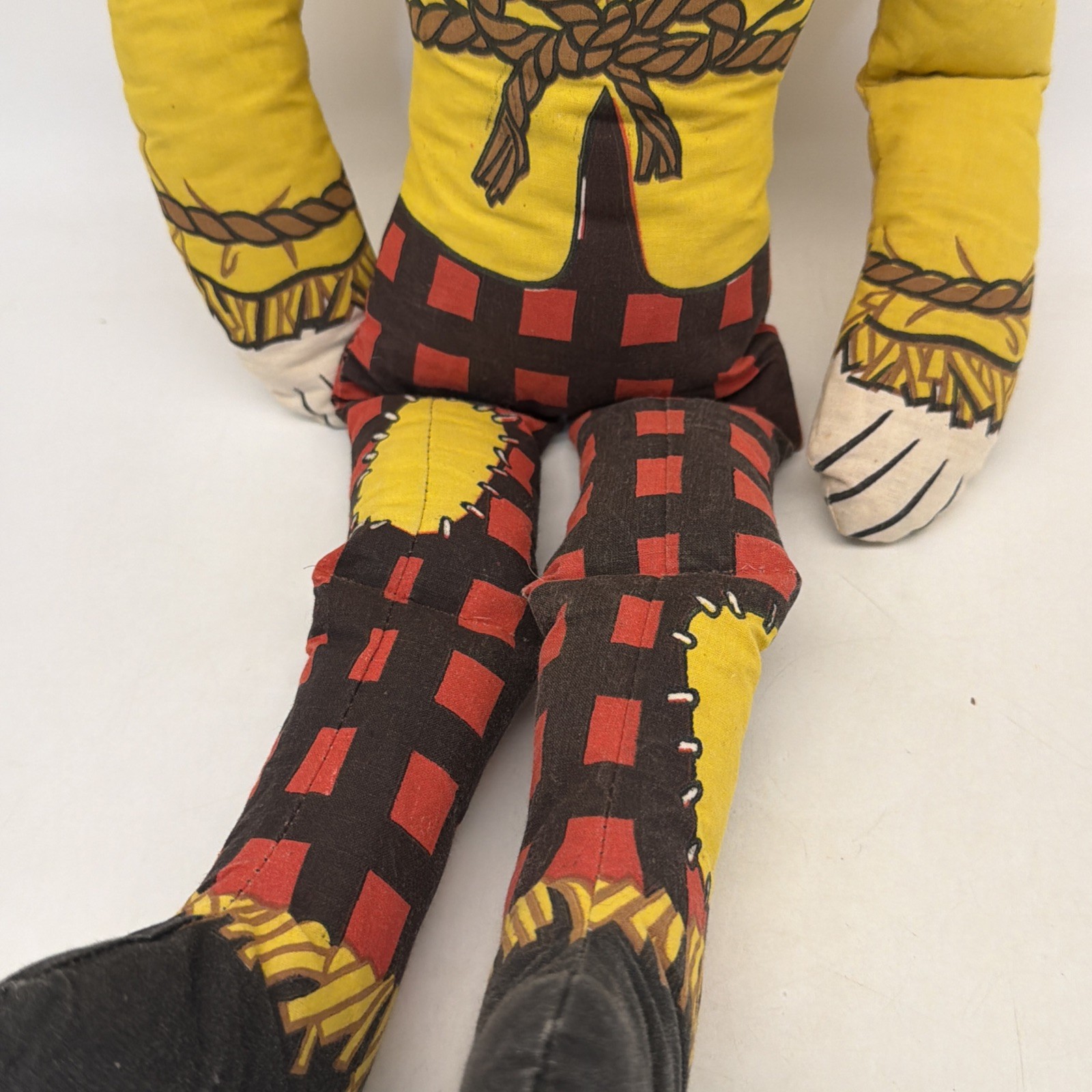 23” Vintage Wizard Of OZ Scarecrow R.P. Co RALSTON Rubber Head Cloth Doll Toy!