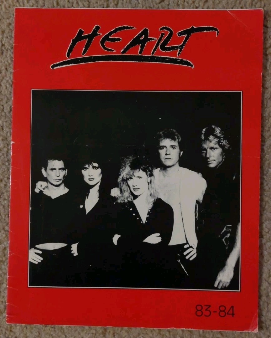 Heart: Passionworks 83-84 Tour Book Vintage Program Ann & Nancy Wilson Rock VG
