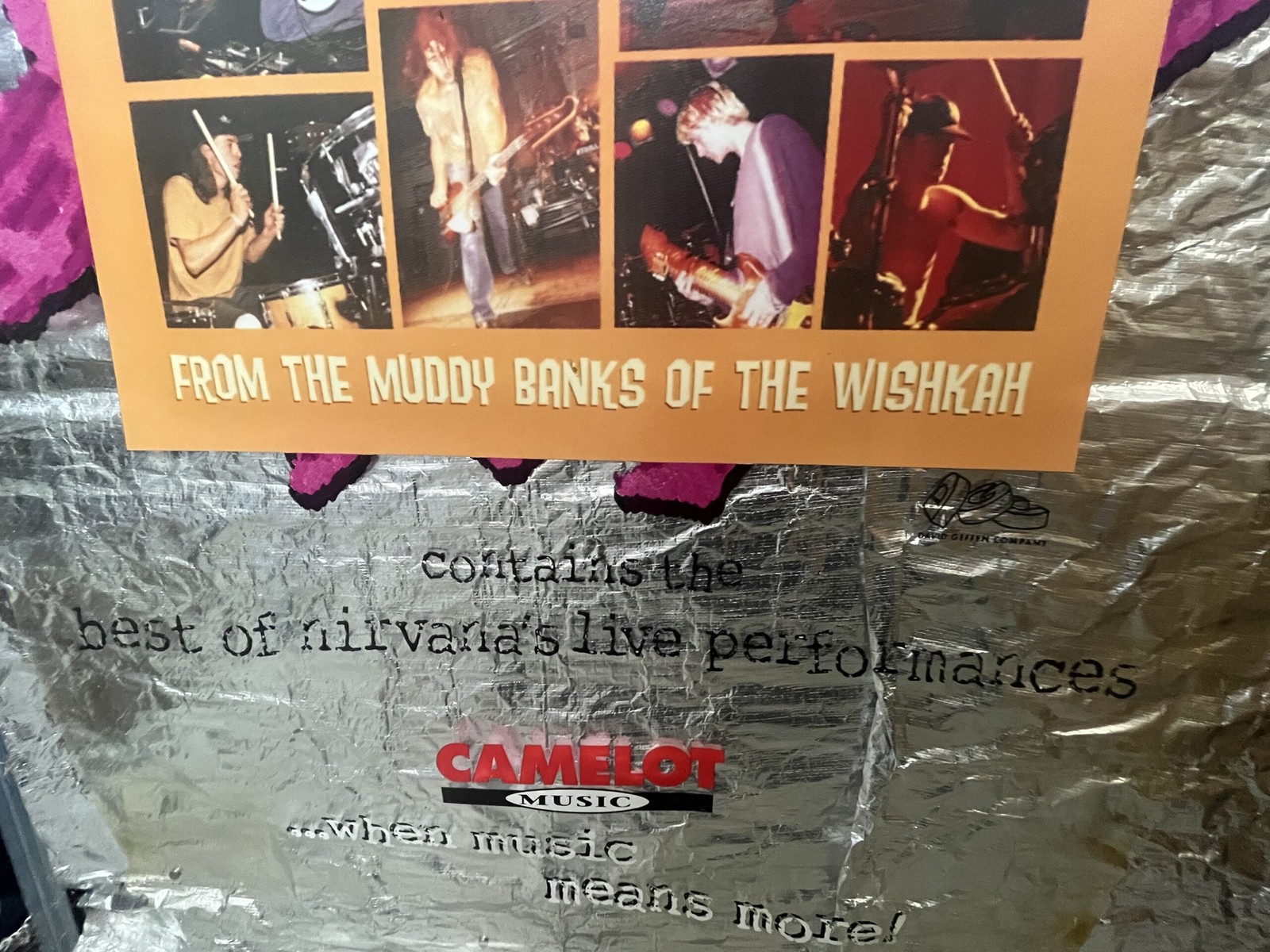 Nirvana Light Box Record Store Large Transparent Plastic Poster for From the …