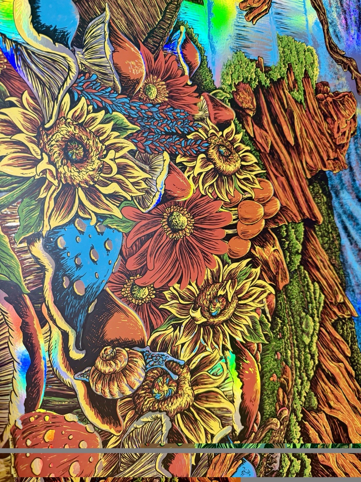 🐐Billy Strings FOIL Poster Set Red Rocks 2022 N1/N2 AP Deas Signed 🔥MINT 🐐