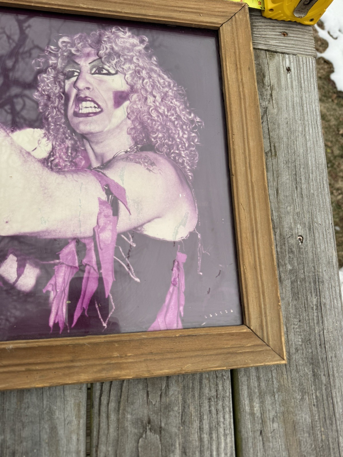 RARE DEE SNIDER TWISTED SISTER CARNIVAL MIRROR FAIR PRIZE-Asbury park boardwalk