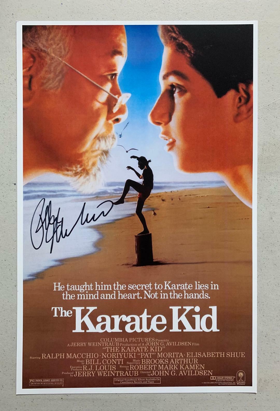RALPH MACCHIO Signed 11×17 THE KARATE KID Movie POSTER Cobra Kai BECKETT QR JSA