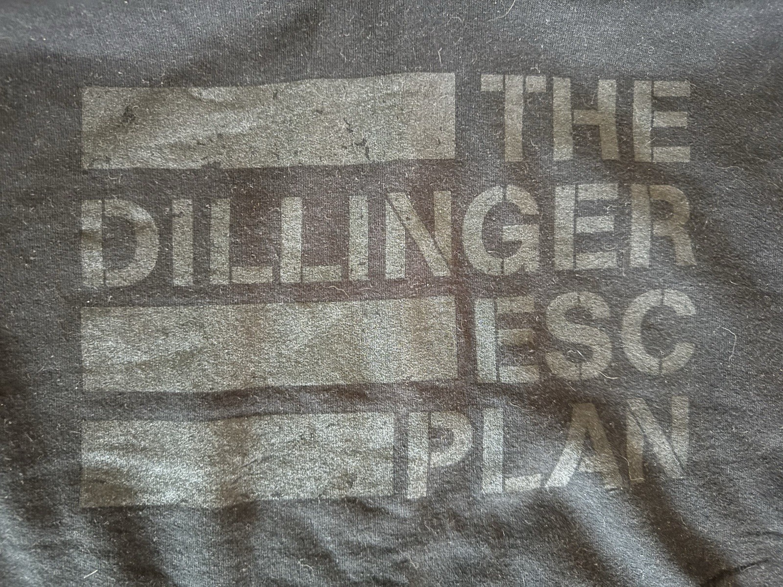 [2015~RARE] The Dillinger Escape Plan -TDEP LOGO- Black-On-Black PULLOVER HOODIE