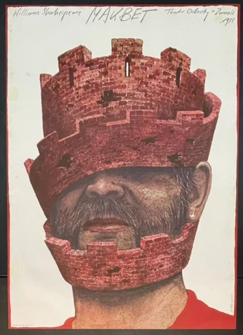 Makbet (1981) Original Polish Theater Poster 26×36