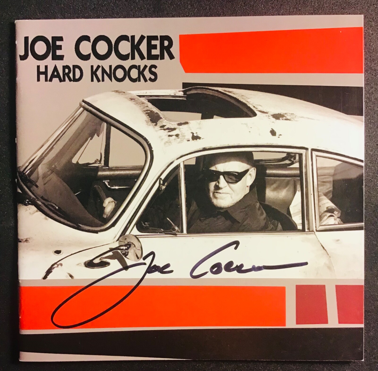 JOE COCKER Hard Knocks auto autographed signed cd booklet Rock legend Woodstock