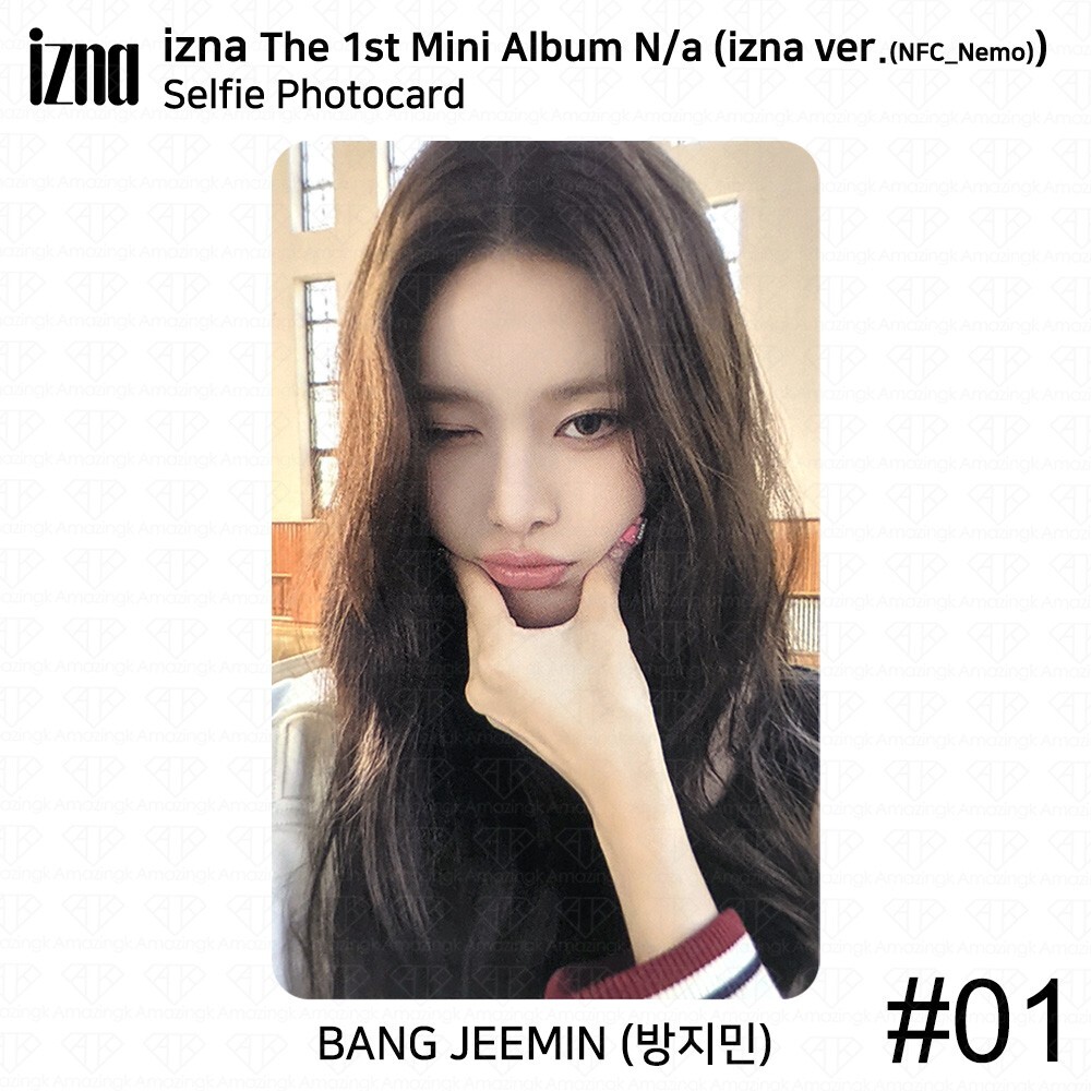 IZNA The 1st Mini Album N/a NFC_Nemo ver Official Selfie Photocard ID Card KPOP