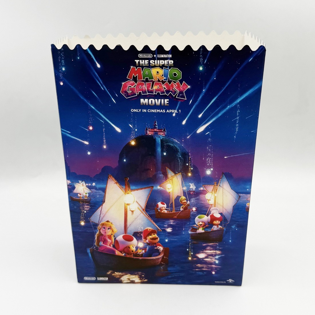 Super Mario Popcorn Bucket 46 oz The Galaxy Movie 2026 Memorabilia Collectible