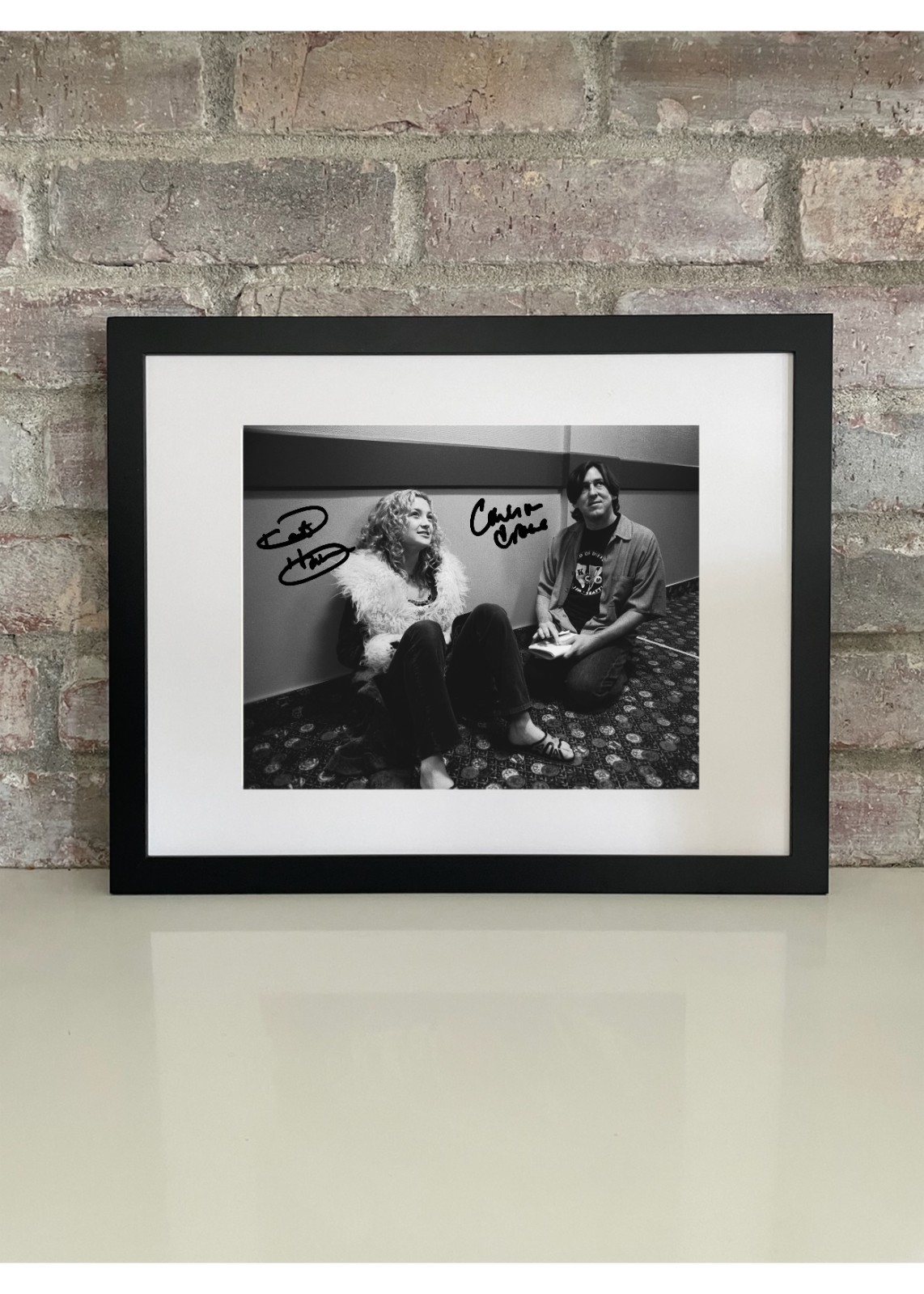 Cameron Crowe & Kate Hudson Almost Famous Poster Print with Reprint Autograph –
