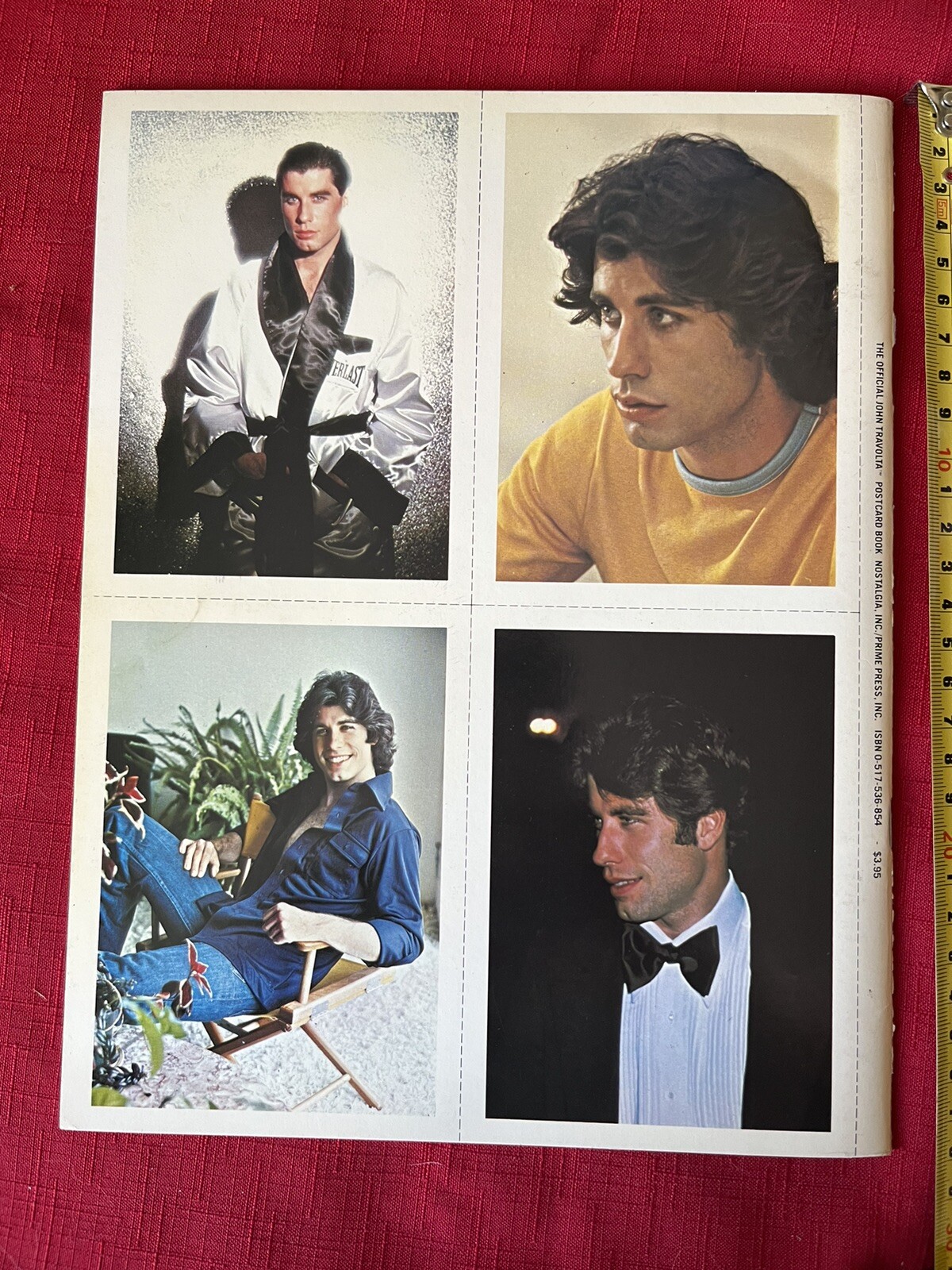 Official 1978 John Travolta Picture Postcard Book GREASE SATURDAY NIGHT FEVER