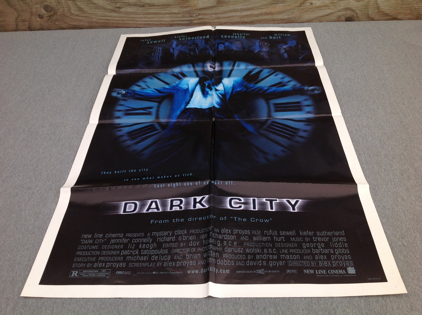 1997 Dark City Original Movie House Full Sheet Poster