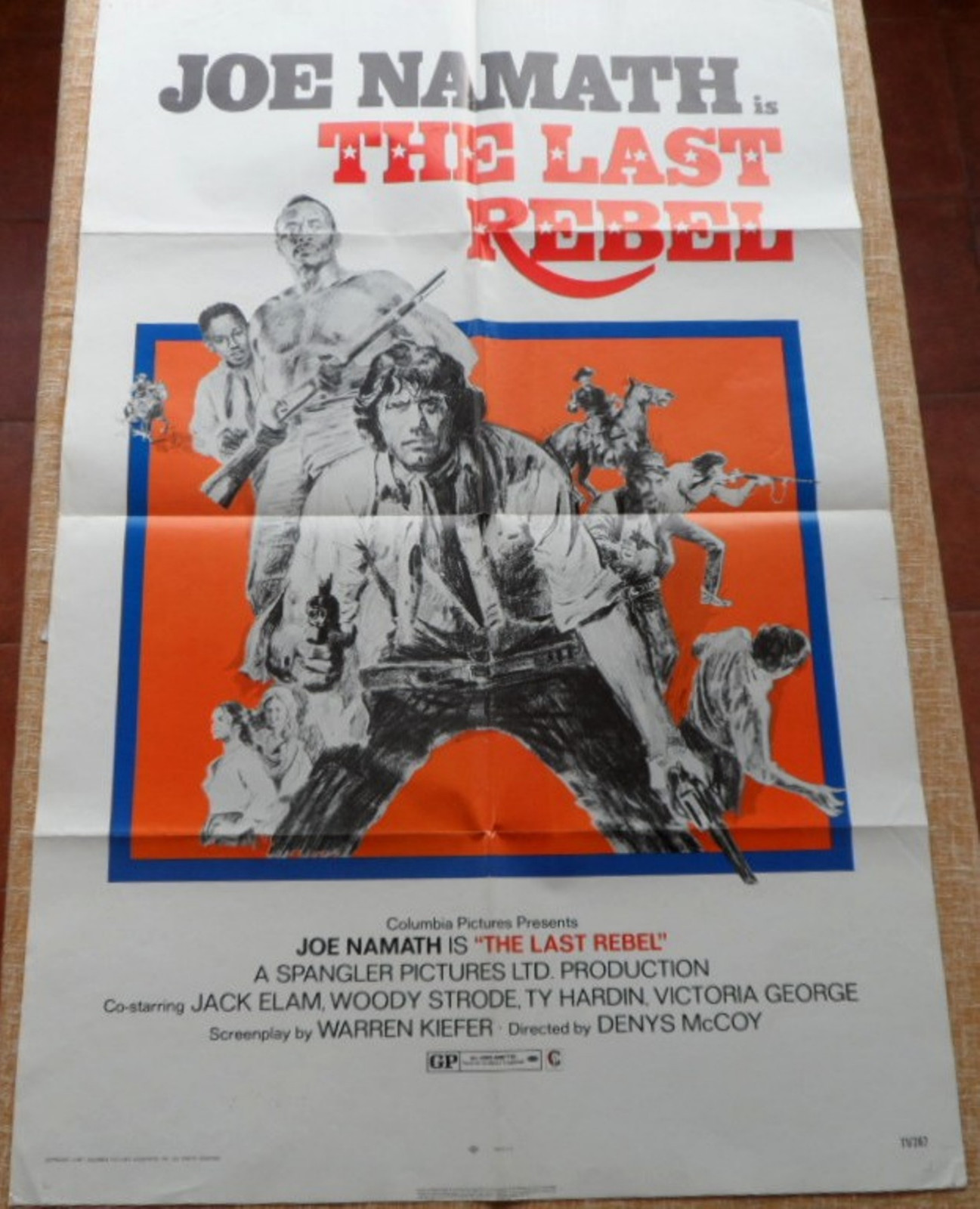 The Last Rebel, Movie Poster, Original, One Sheet, Joe Namath, 1971 /1