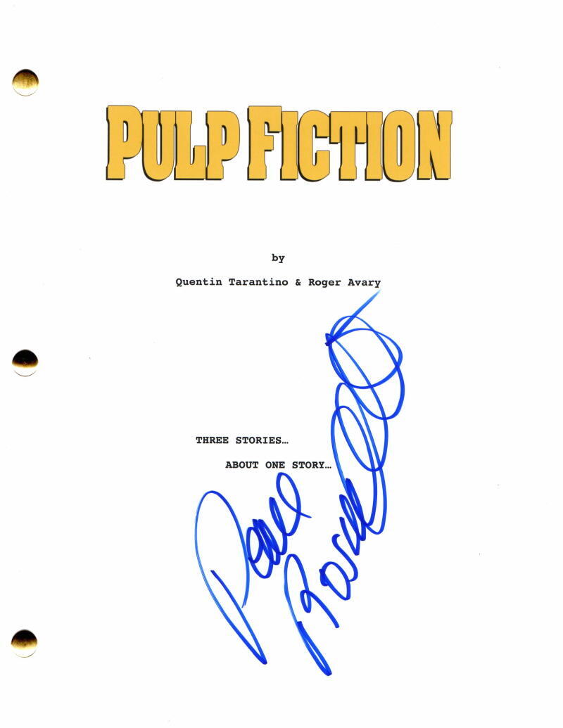 ROSANNA ARQUETTE SIGNED AUTOGRAPH PULP FICTION MOVIE SCRIPT – QUENTIN TARANTINO