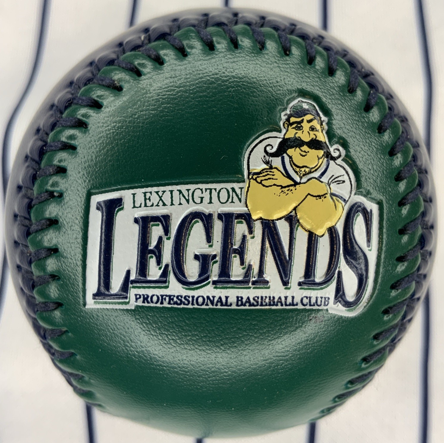 Lexington Legends Green & Navy Embossed Rawlings Souvenir Baseball Ball