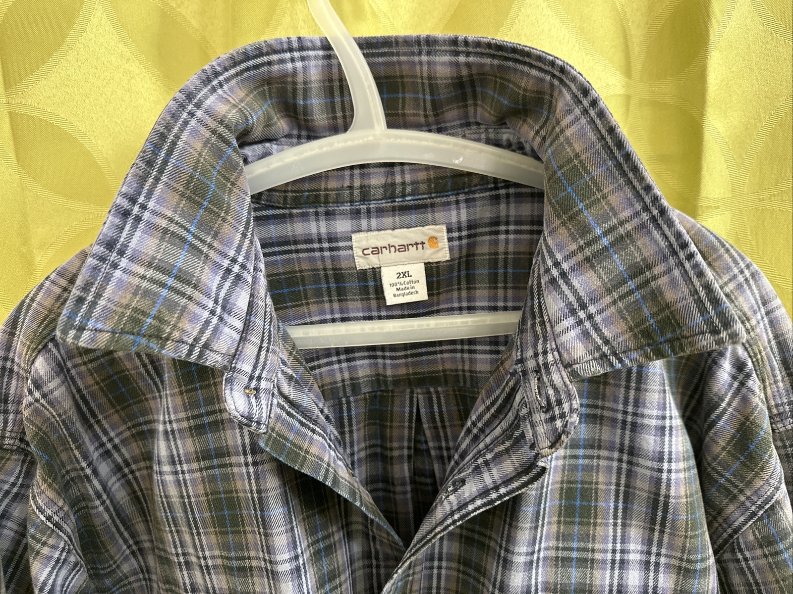 2XL Vintage PRINCE Revolution PURPLE RAIN T-Shirt X CARHARTT Plaid Flannel Twill