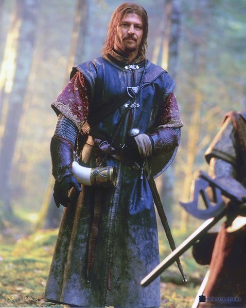 Lord of the Rings Boromir Sean Bean Gondorian Horn Vintage 8×10 C-Print Photo