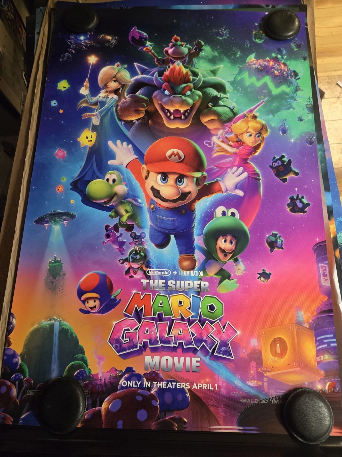 The Super Mario Galaxy Movie – Original 27×40 DS Movie Theater Poster Nintendo