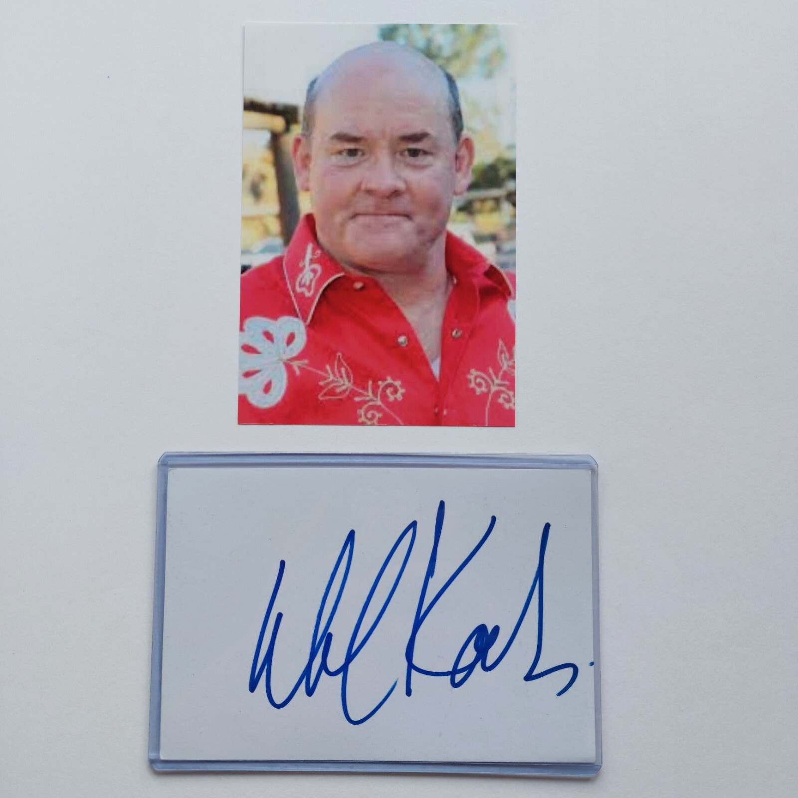 David Koechner Signed 4×6 Index Card COA Anchorman The Office Get Smart Auto