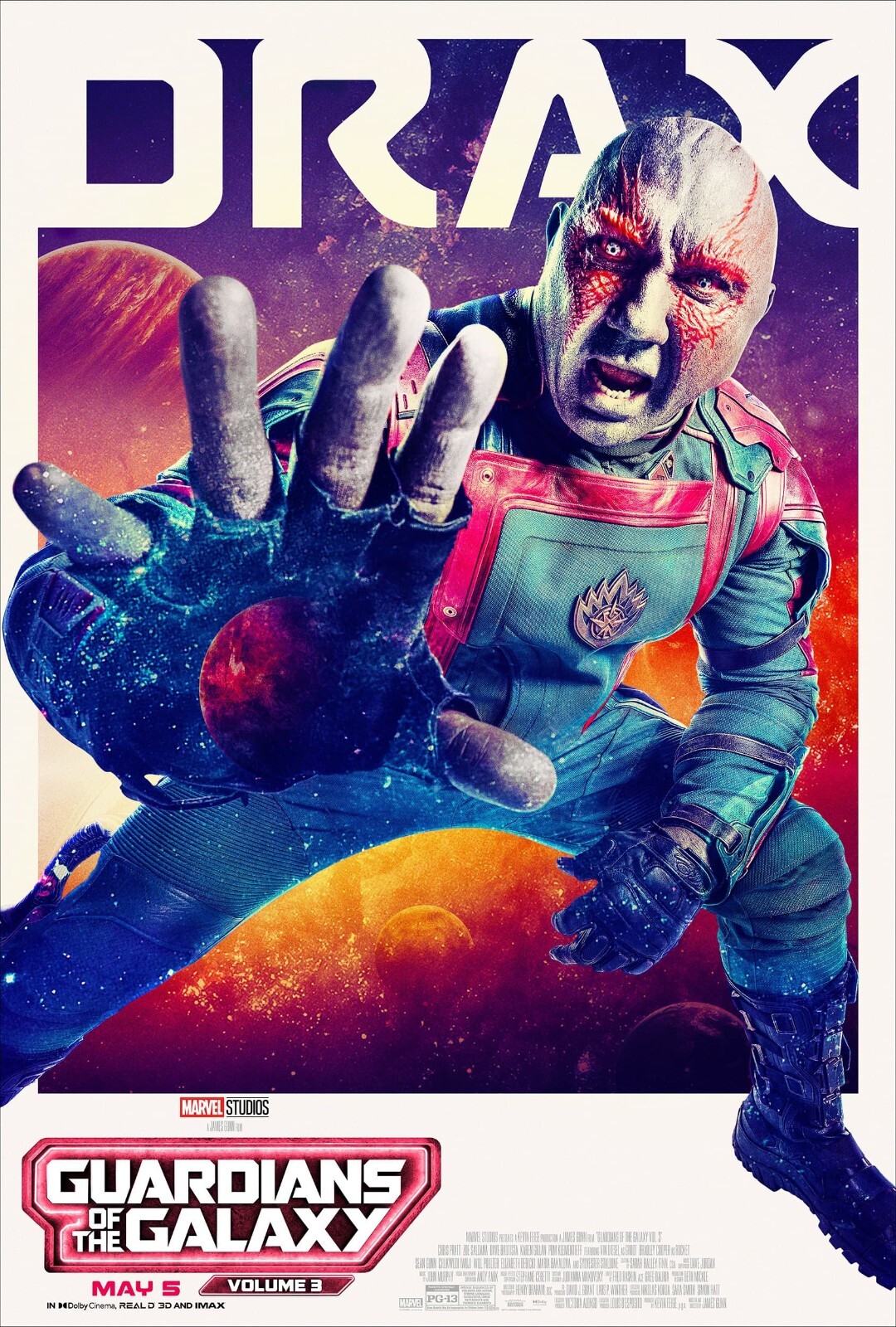 2023 Guardians Of The Galaxy Vol 3 Movie Poster 11X17 Marvel Star Lord Groot 🍿