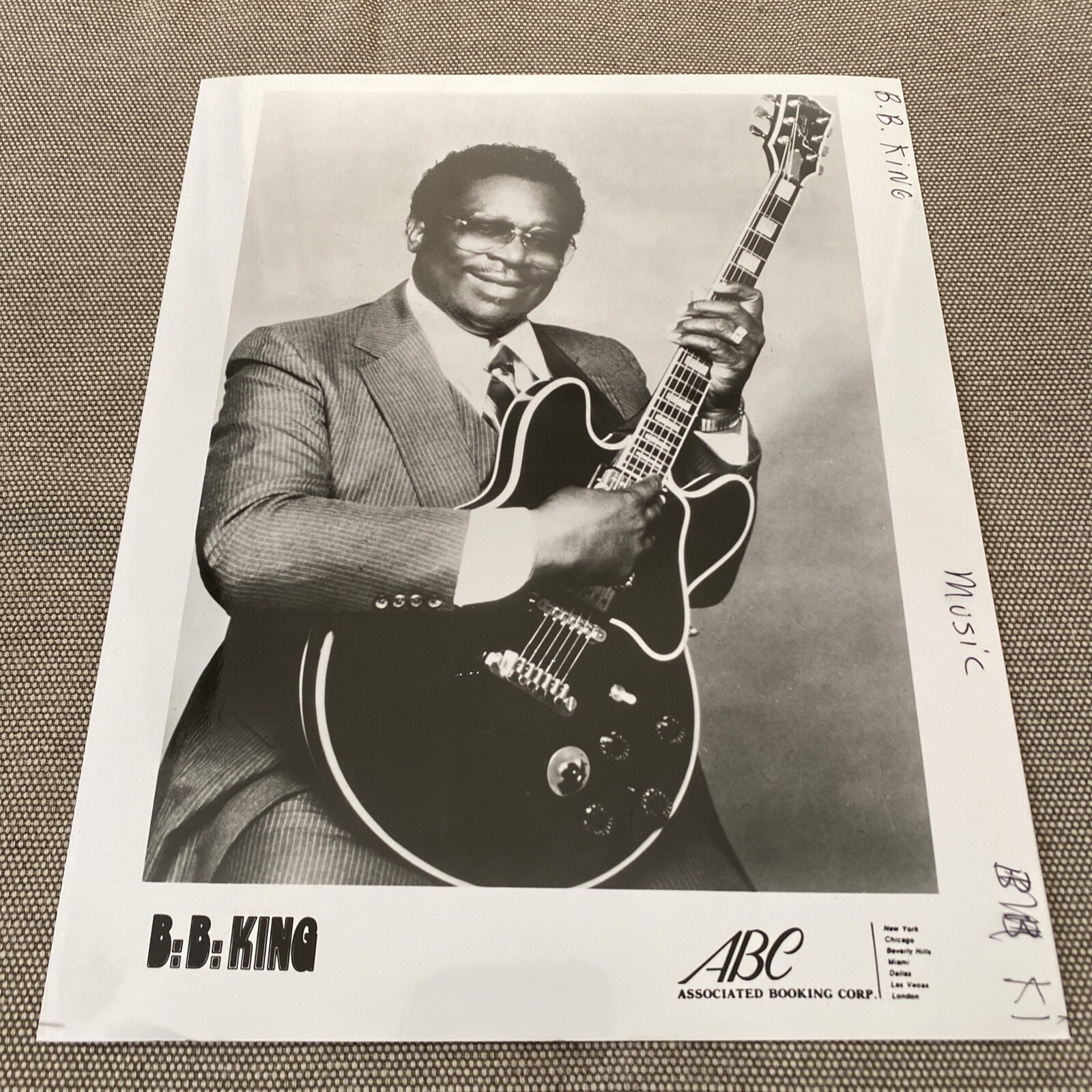 B.B. King Press Photo 8×10”. See Description.