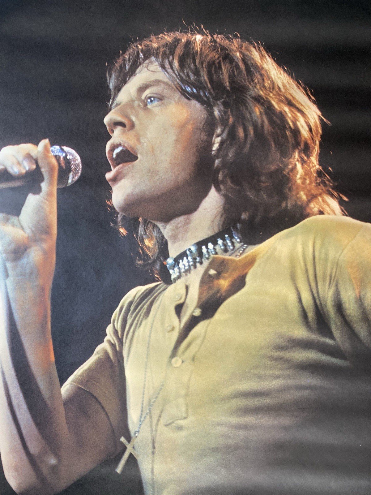 Mick Jagger of The ROLLING STONES – POSTER – VERY RARE – 1972 24.5×37 Excellent