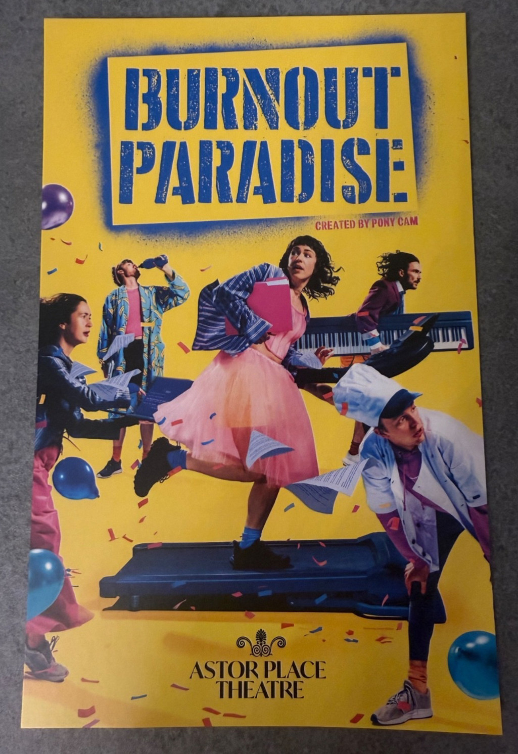 NEW off Broadway show program 2026 Burnout Paradise