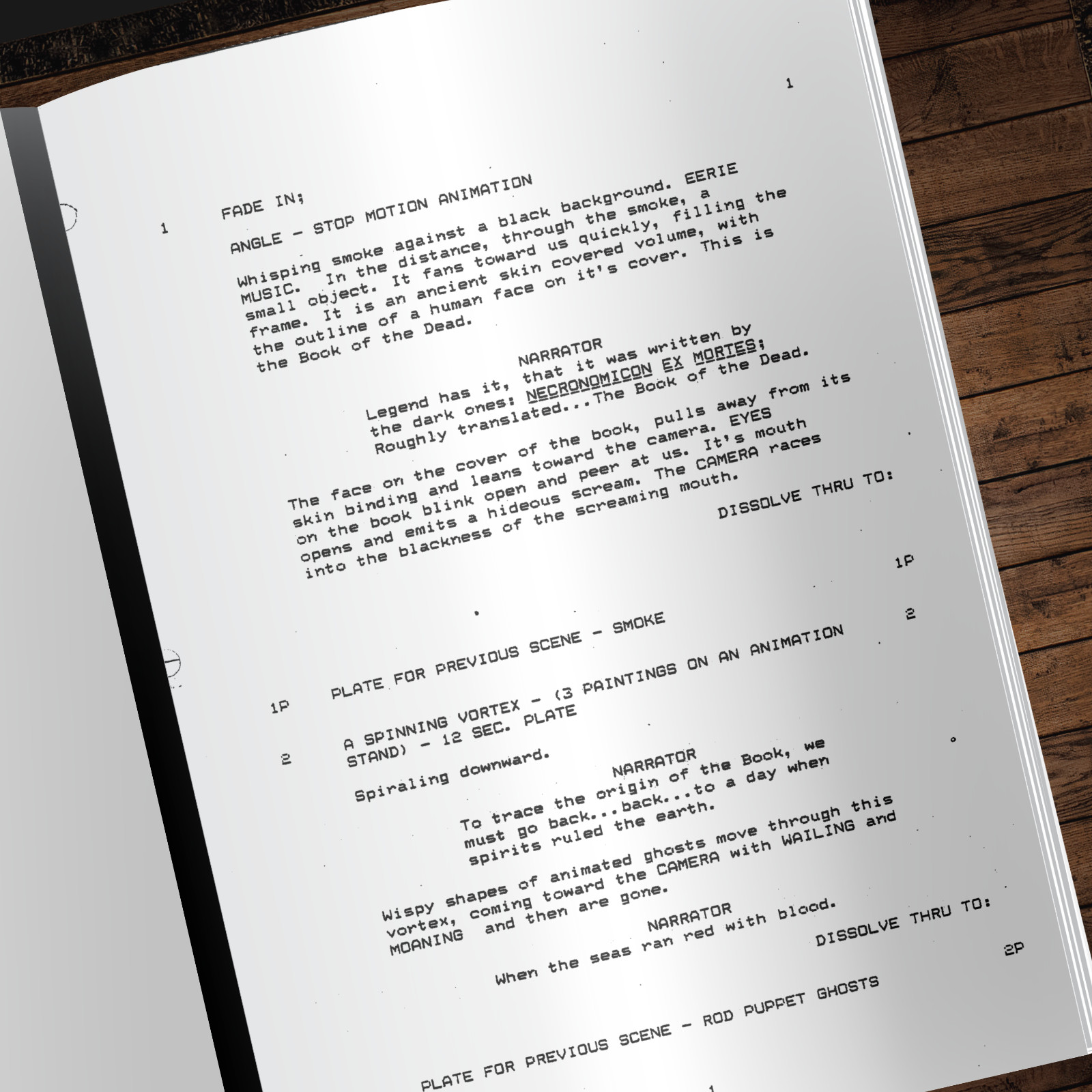 Evil Dead 2 Movie Script Autograph Signed Reprints Evil Dead II Horror Movie