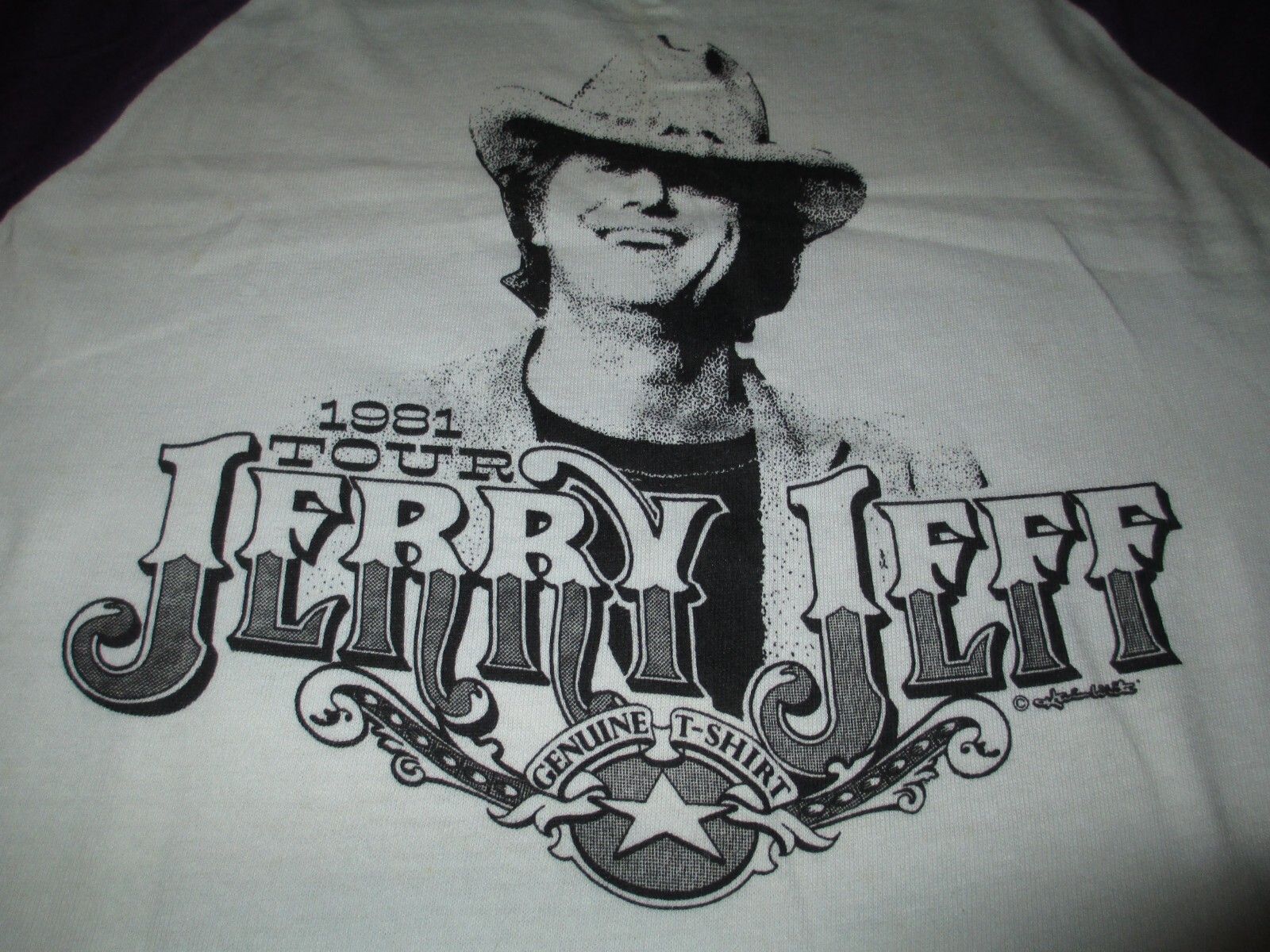 JERRY JEFF WALKER 1981 MR.BOJANGLES AUSTIN CITY LIMITS CONCERT GENUINE T-SHIRT-L