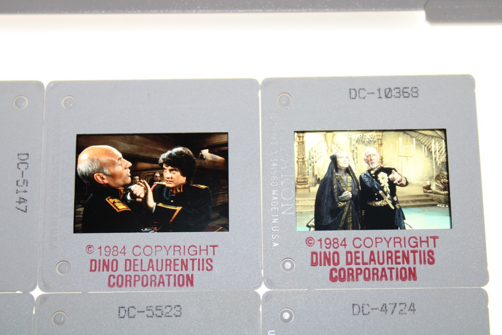 DUNE – 14 press kit slides Kyle MacLachlan Virginia Madsen José Ferrer Sting