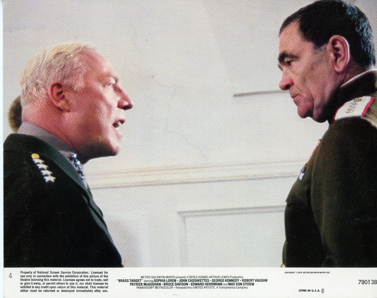 Brass Target (1978) 8×10 color movie photo #4