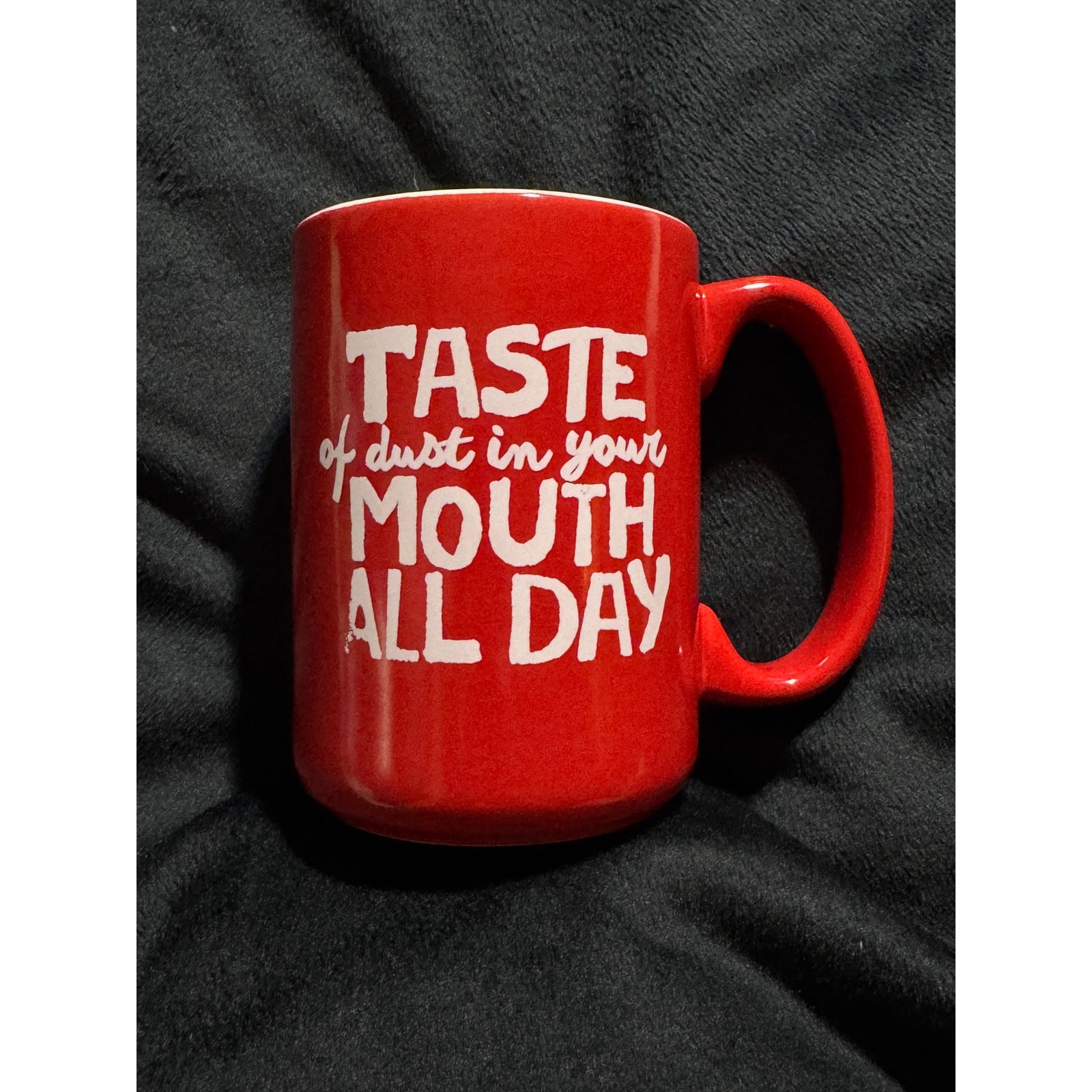 Spring Awakening “Taste of Dust in Your Mouth” Red Broadway Mug RARE