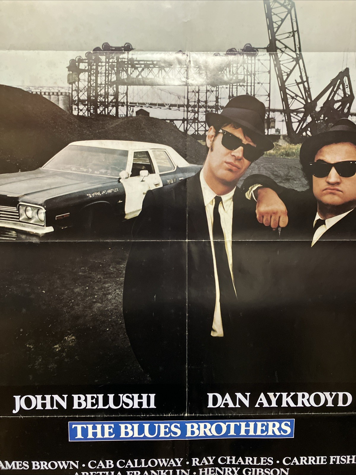 The Blues Brothers 1980 Soundtrack Poster John Belushi Dan Aykroyd 27”x41”