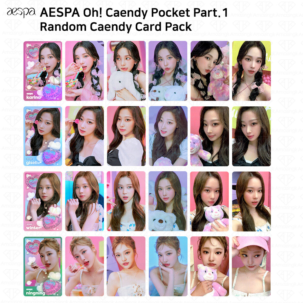 Aespa Oh! Caendy Pocket Part1 Random Caendy Card Pack Photocard KPOP K-POP