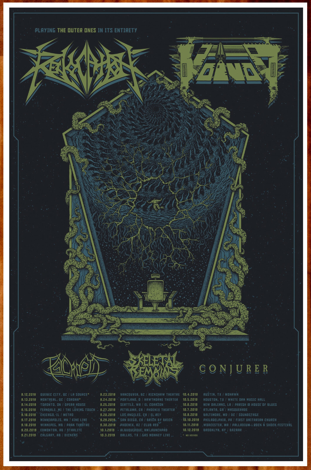 REVOCATION | VOIVOD | PSYCROPTIC 2019 Tour Ltd Ed RARE Poster+BONUS Metal Poster