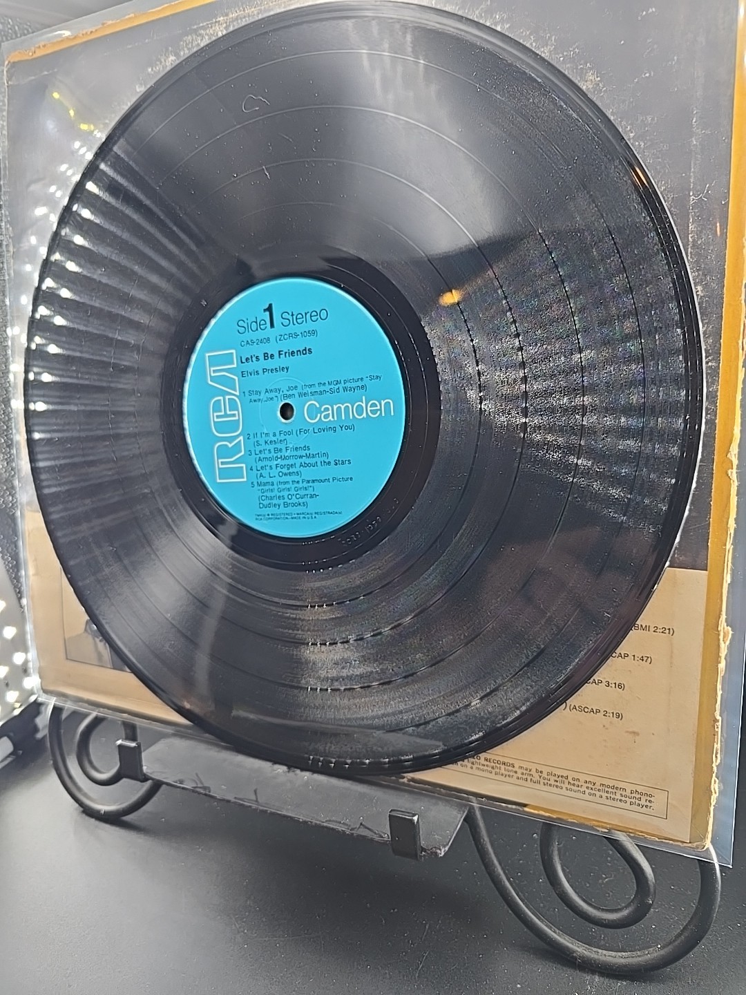 Elvis Presley CAS-2408 Blue Label Let’s be Friends Hollywood Press G/F