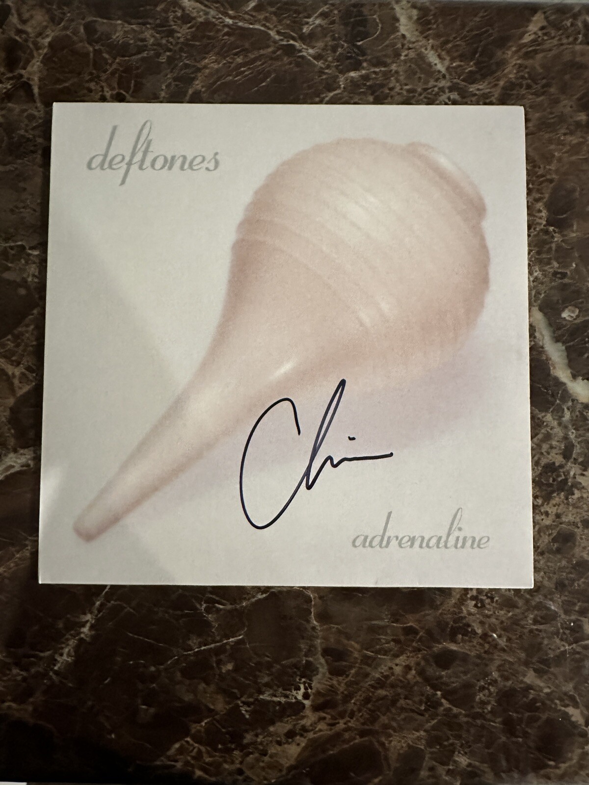 CHINO MORENO DEFTONES SIGNED AUTOGRAPHED ADRENALINE ALBUM VINYL RARE