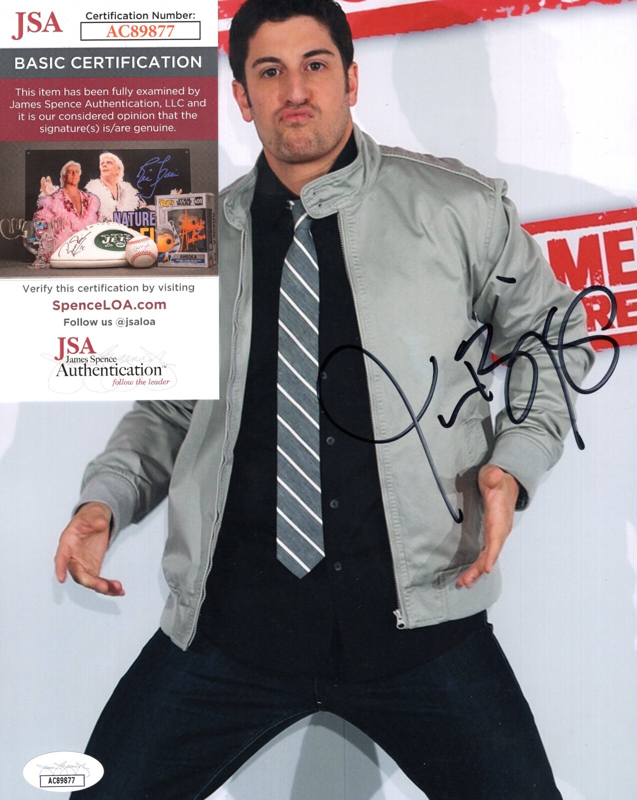 Jason Biggs Actor Hand Signed Autograph 8×10 Photo American Pie with JSA COA
