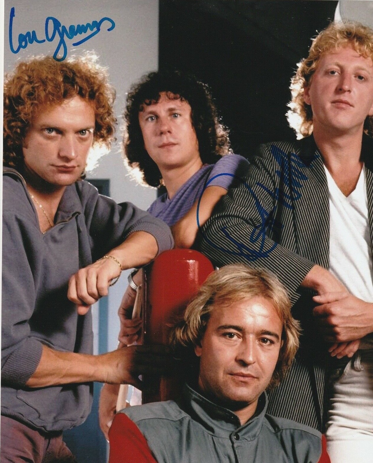 * FOREIGNER * signed autographed 8×10 photo * RICK WILLS & LOU GRAMM * 6