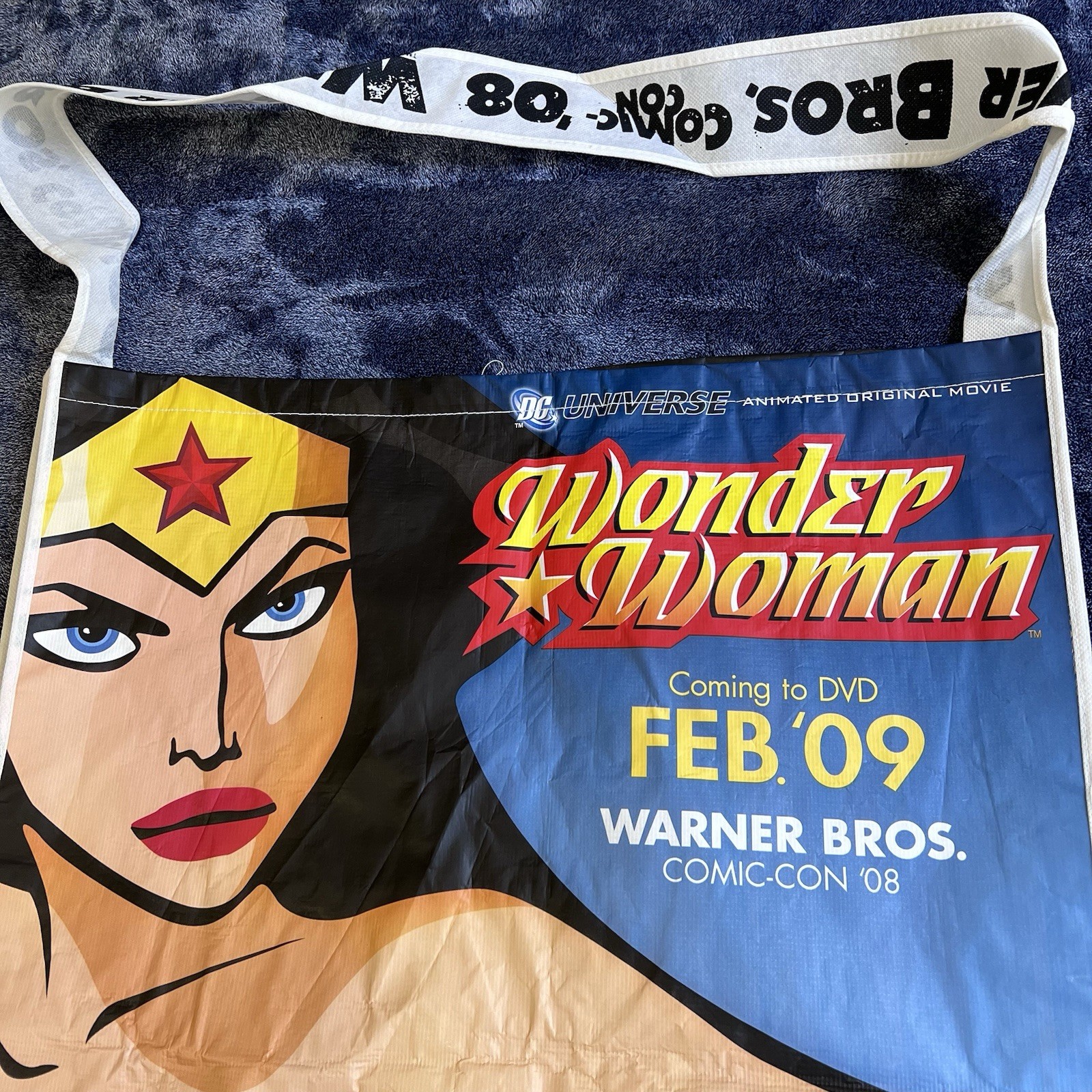 VINTAGE Wonder Woman Bag DC Comics SDCC Comic Con 2008 Collectible Warner Bros
