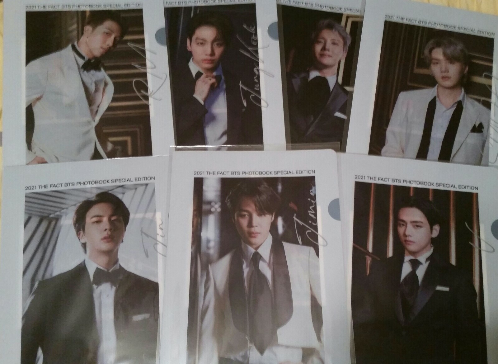 ~BTS 2021 THE FACT PHOTOBOOK~MEDIABOY💜RANDOM CLEAR FILE💜ALL 7 MEMBERS SET~NOW!