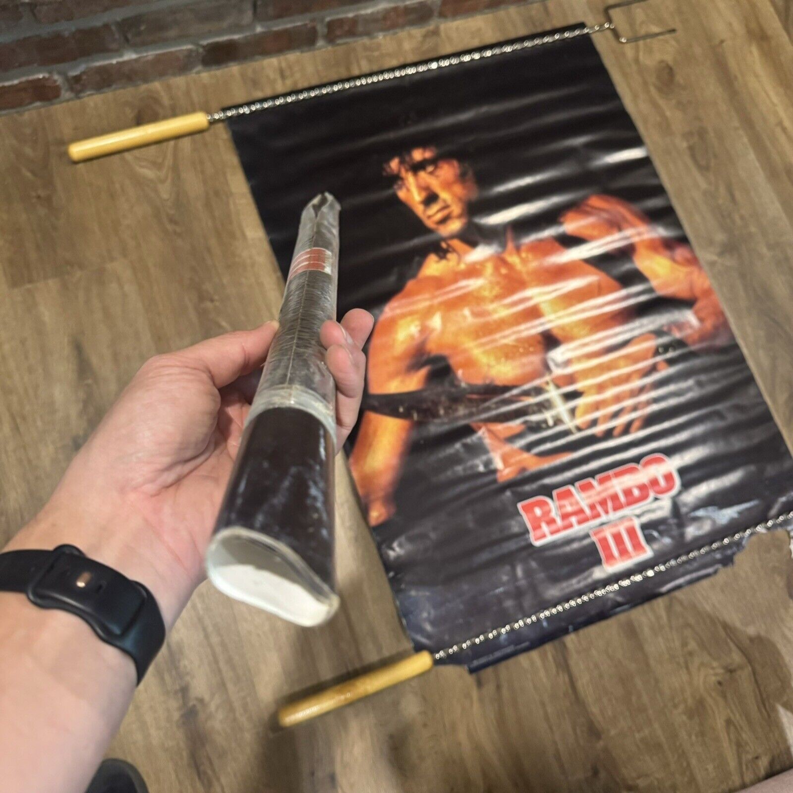 RAMBO III 3 Original 1988 promo /poster Sylvester Stallone SCANDECOR – LN