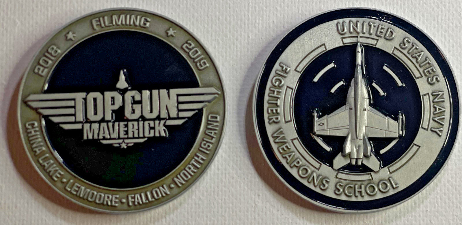 Top Gun: Maverick Film – U.S. Navy Fighter Weapons School Challenge Coin