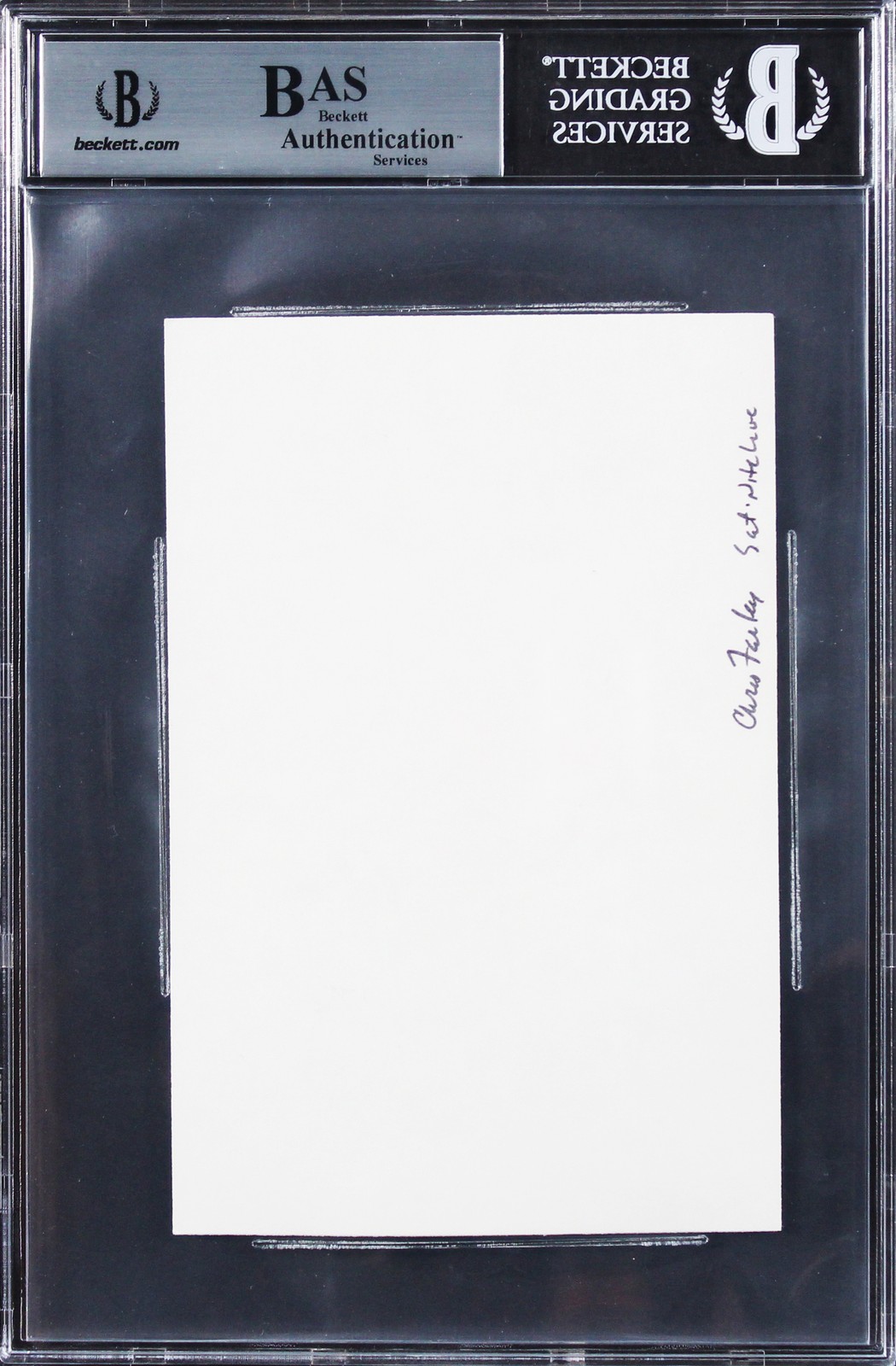 Chris Farley Tommy Boy Authentic Signed 4×6 Cut Signature BAS Slabbed