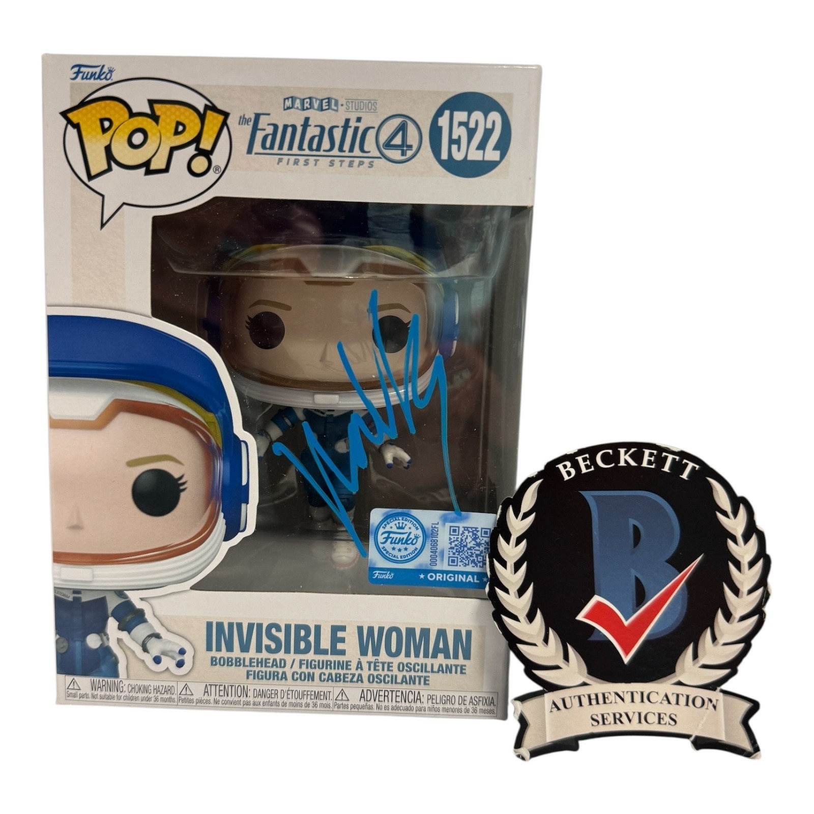 Vanessa Kirby Signed Autograph Fantastic Four Funko Pop 1522 Beckett BAS