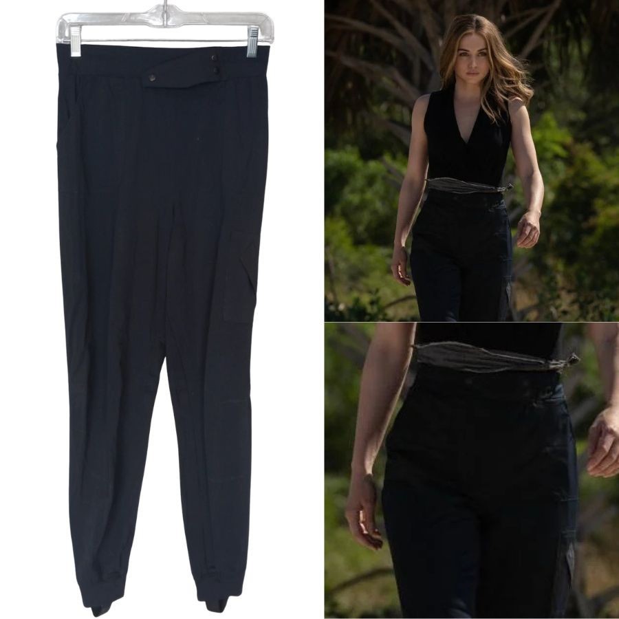 Ghosted Movie Production Used Wardrobe Ana de Armas Sadie Rhodes Stunt Pants #5