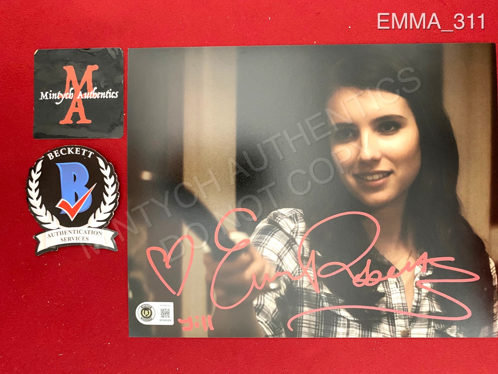 Emma Roberts autographed signed Scream 8×10 photo Beckett COA horror Jill