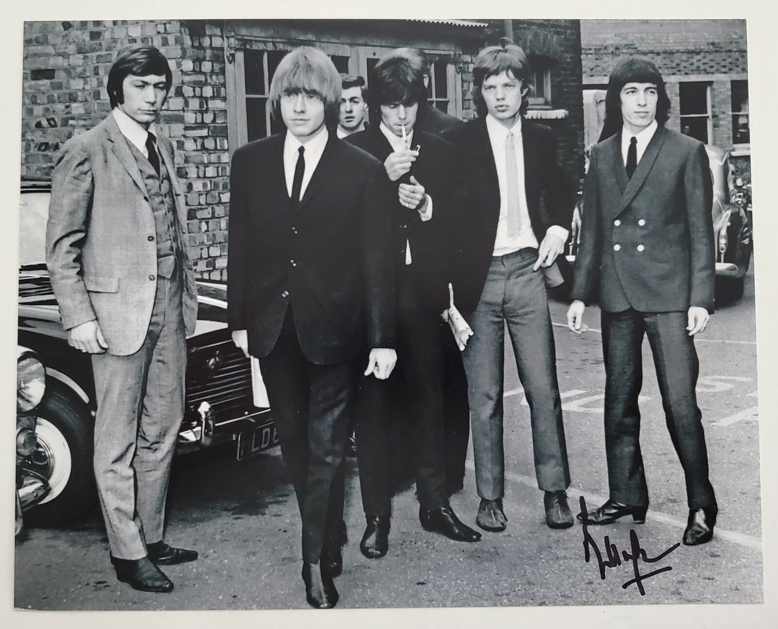 Bill Wyman Signed 8×10 Photo Rolling Stones English Rock Bassist Bass Legend RAD