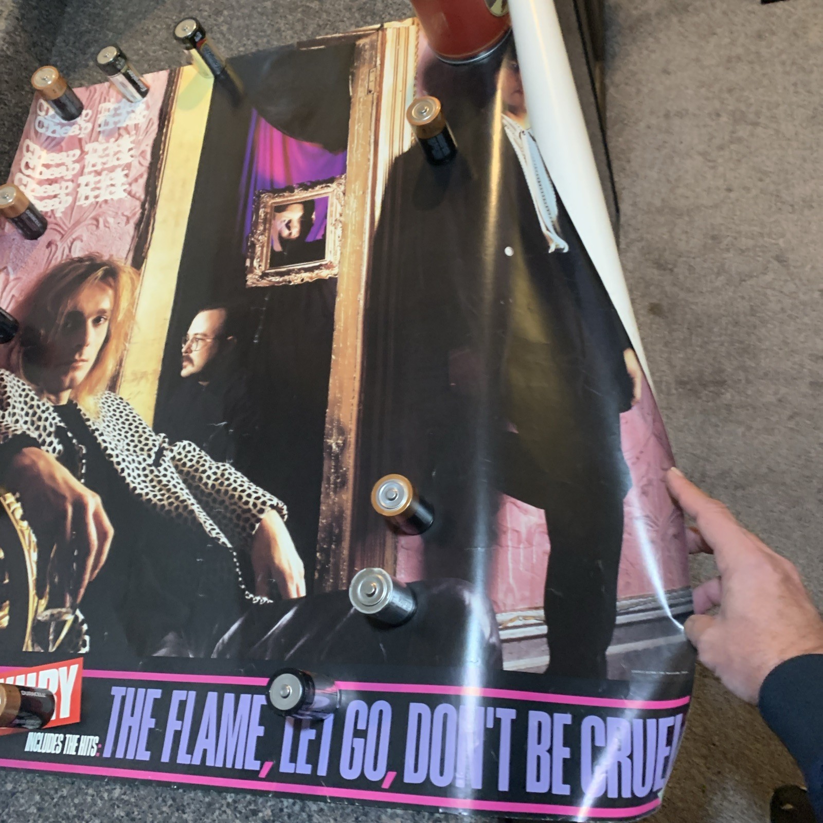 CHEAP TRICK Lap Of Luxury rare original promo poster from 1988 large 30″x30″
