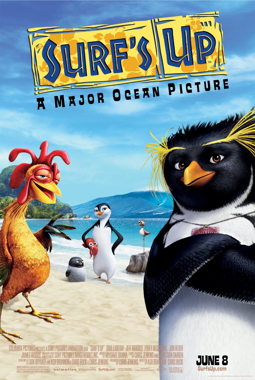 Surf’s Up movie poster (a) – 11″ x 17″ inches