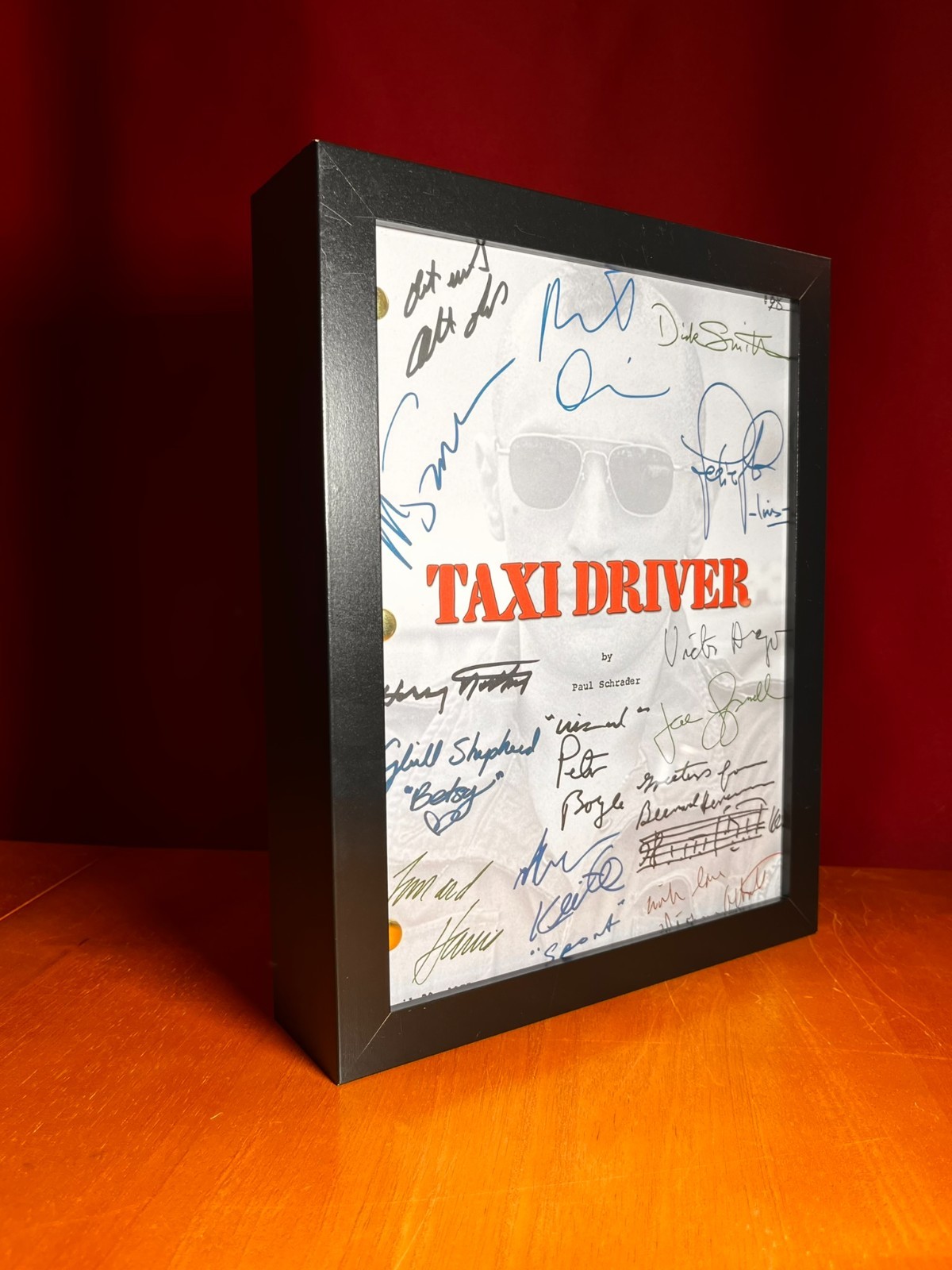 Taxi Driver Script Signed- Autograph Reprints- Robert De Niro- New York- Cover 1
